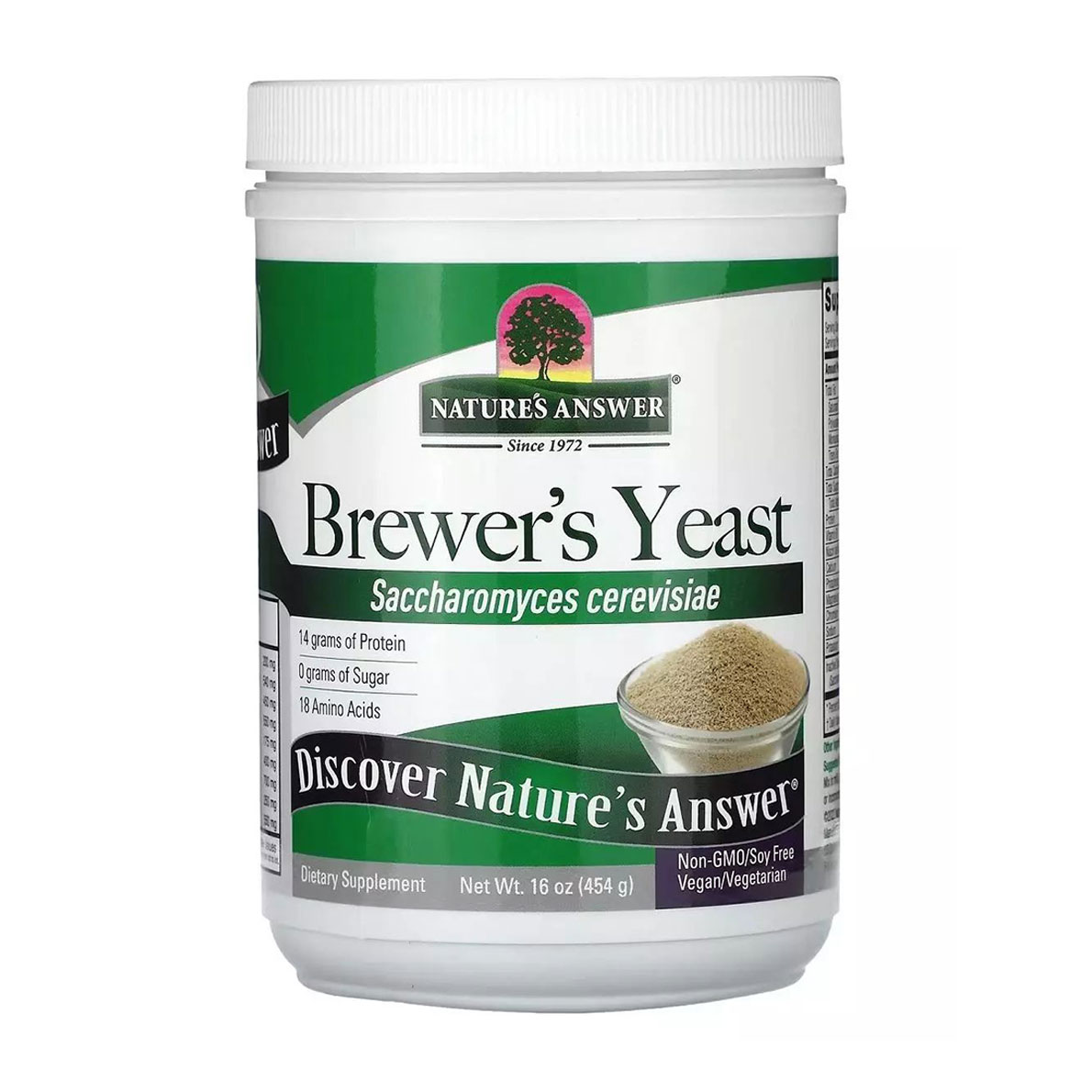 Пивні дріжджі Nature's Answer Brewer's Yeast в порошку, 454 г